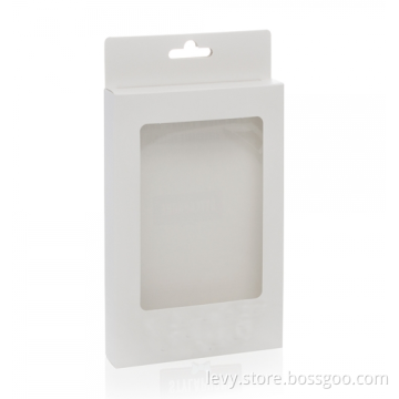 Solid color cardboard with pvc window gift box